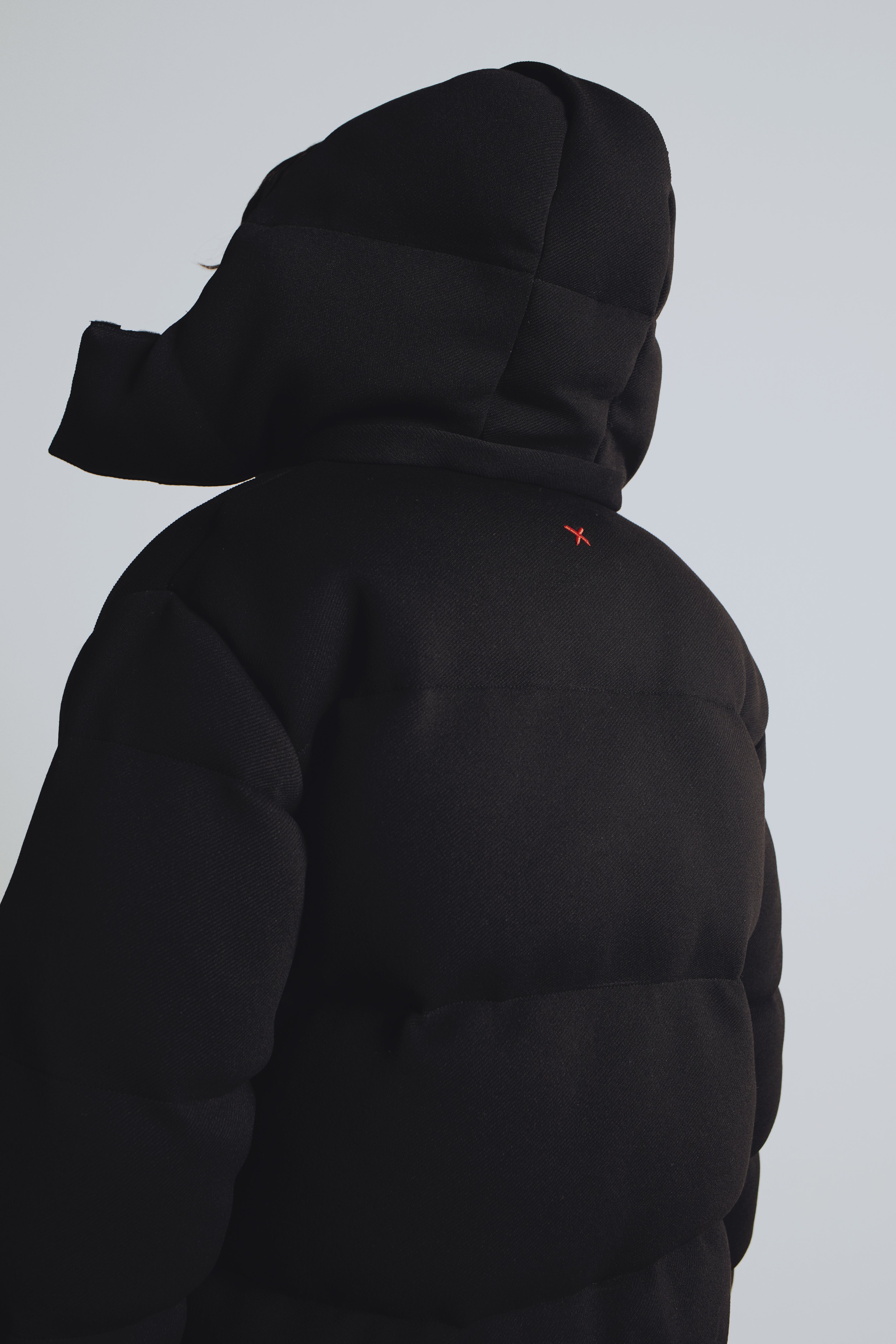 YOUR *ITCH PUFFER COAT - JET BLACK