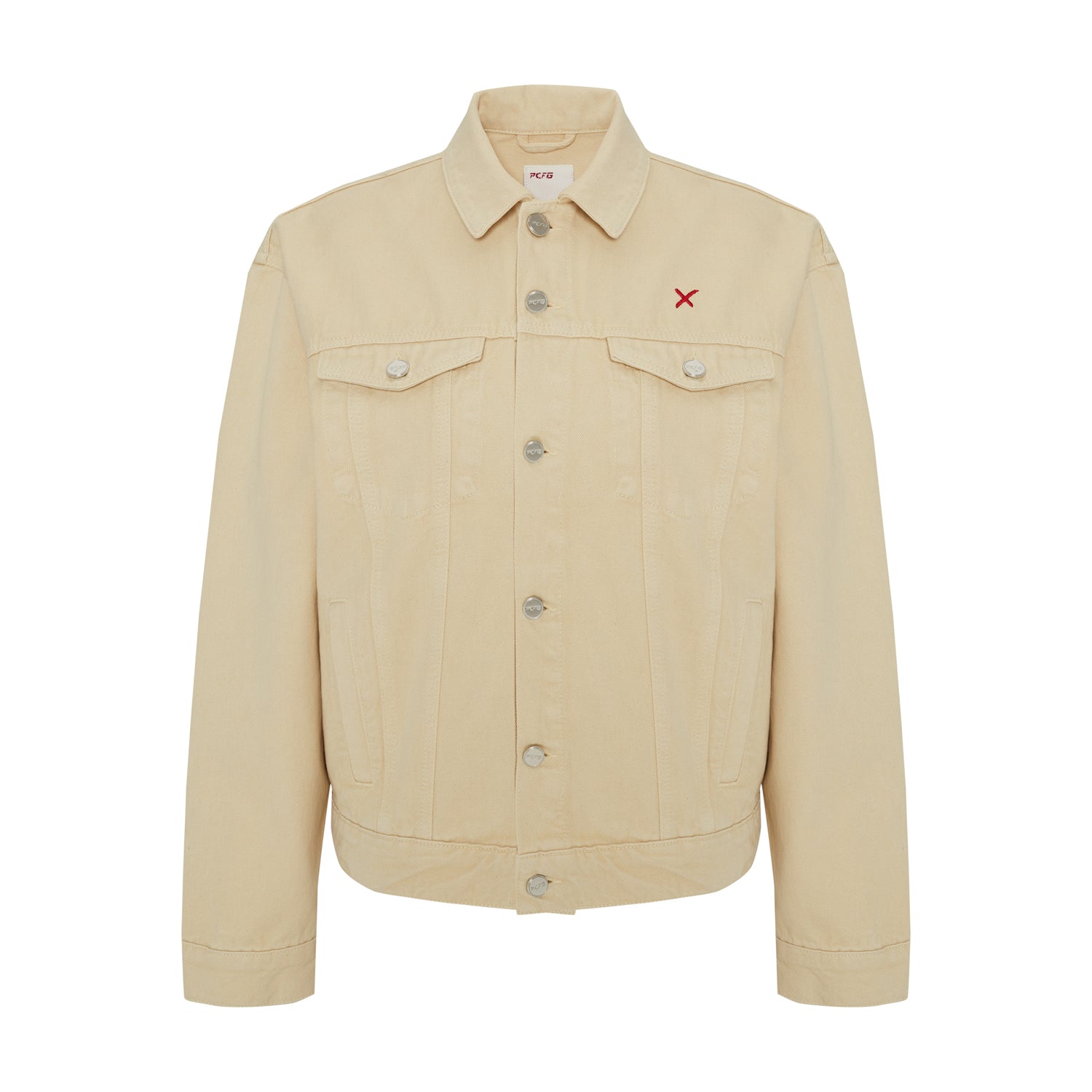 Logo Denim Jacket - Chino Green