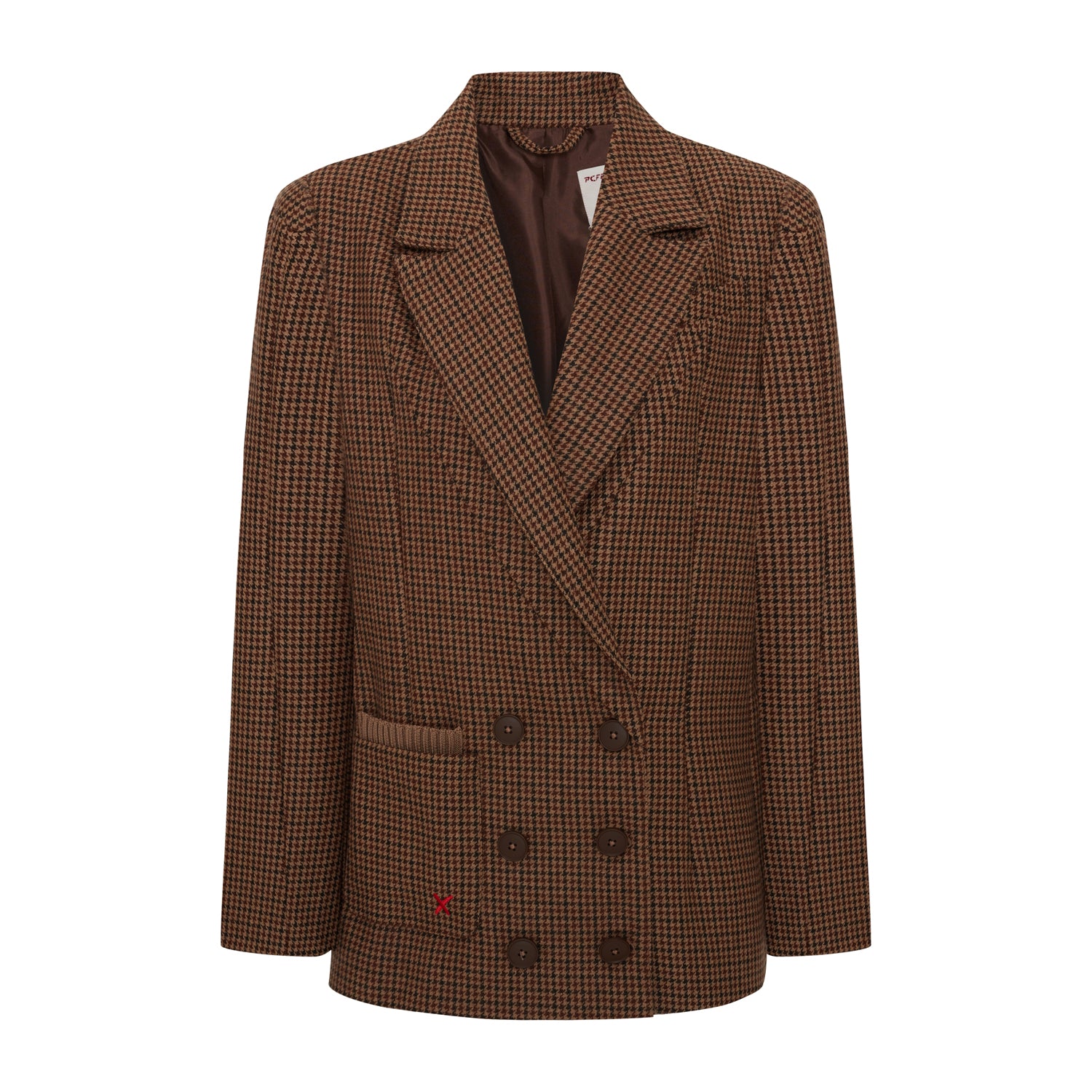 Cotton Big Shoulder Women Blazer Jacket