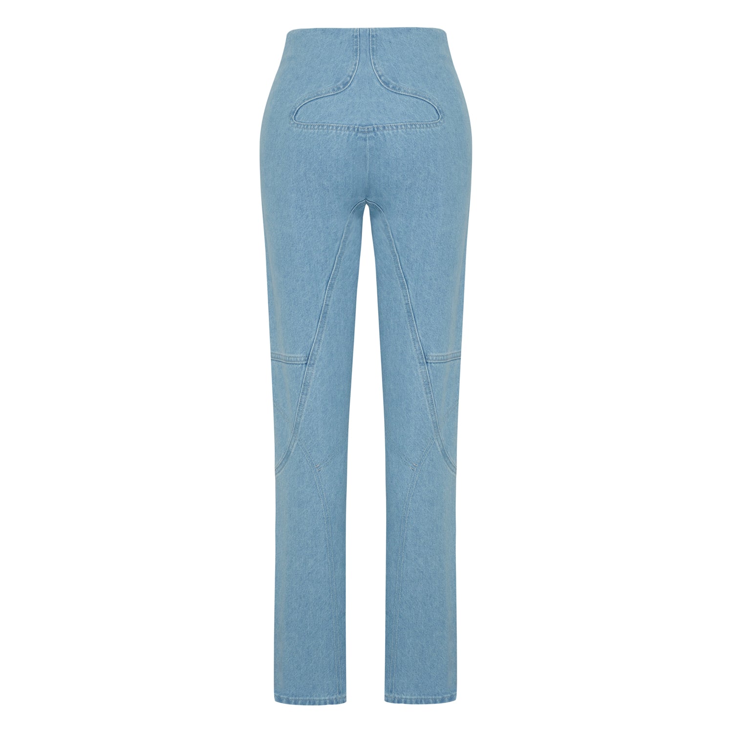 Cotton Stitch Detail Straight Fit Denim