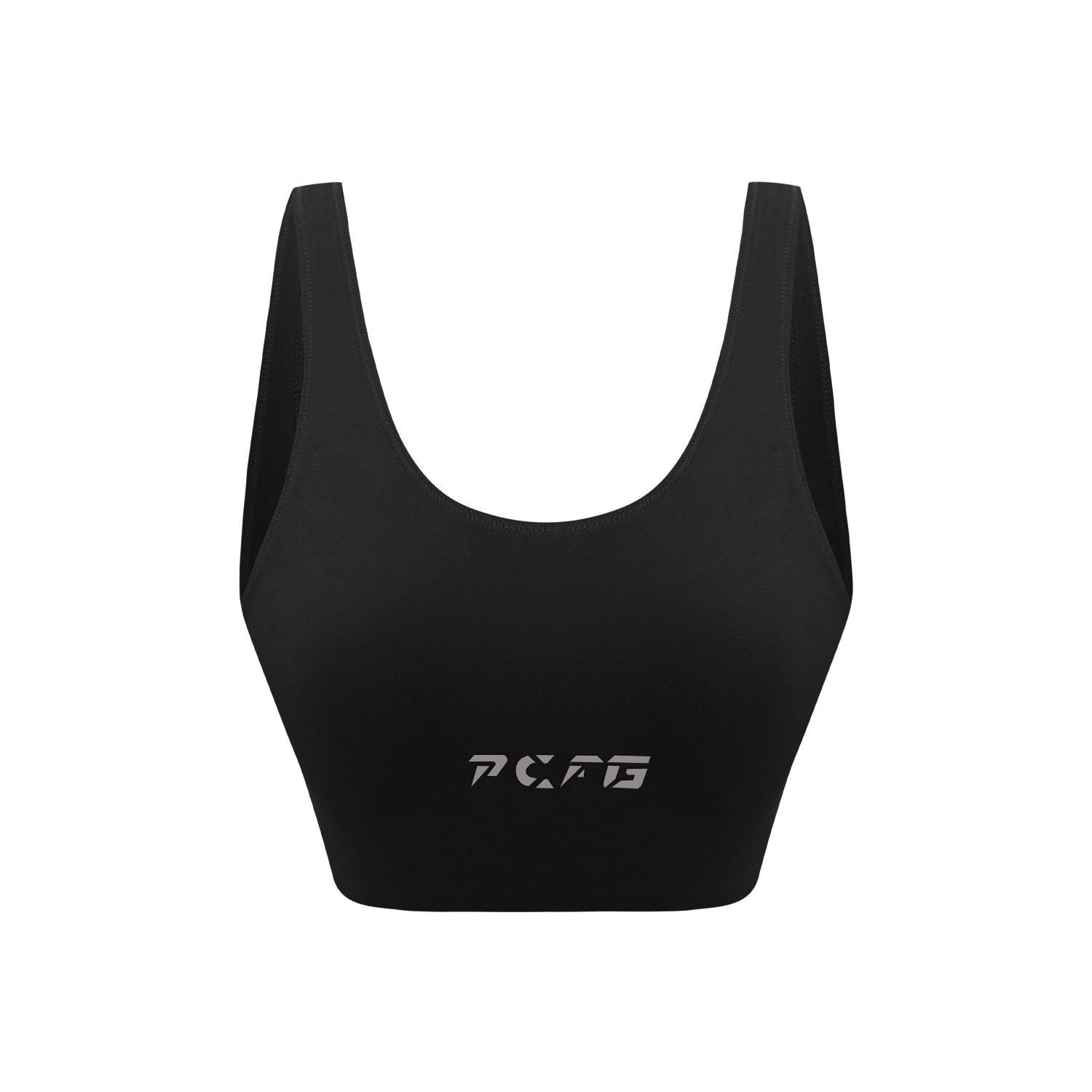 Cotton Yoga Bra - Black