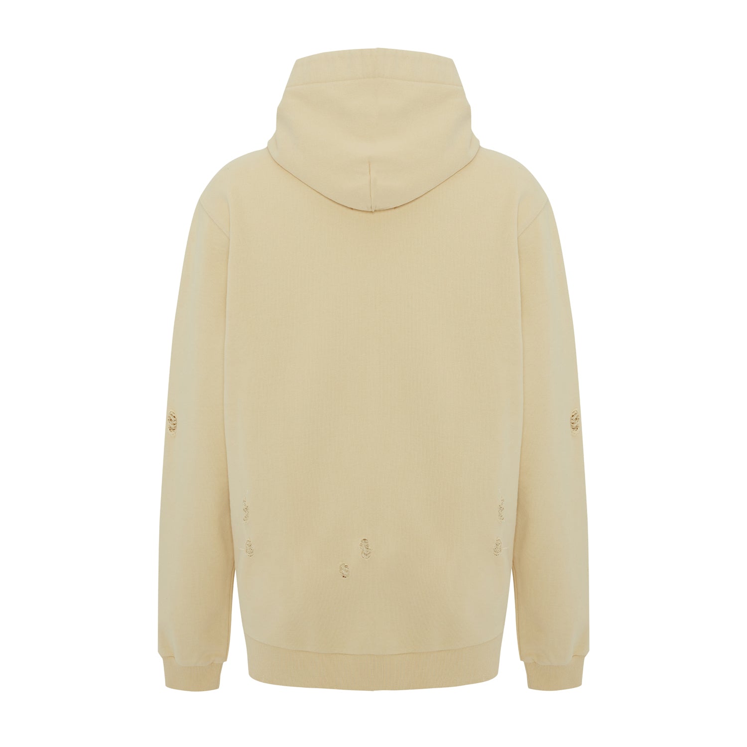Cotton Destroyed Hoodie - Chino Green