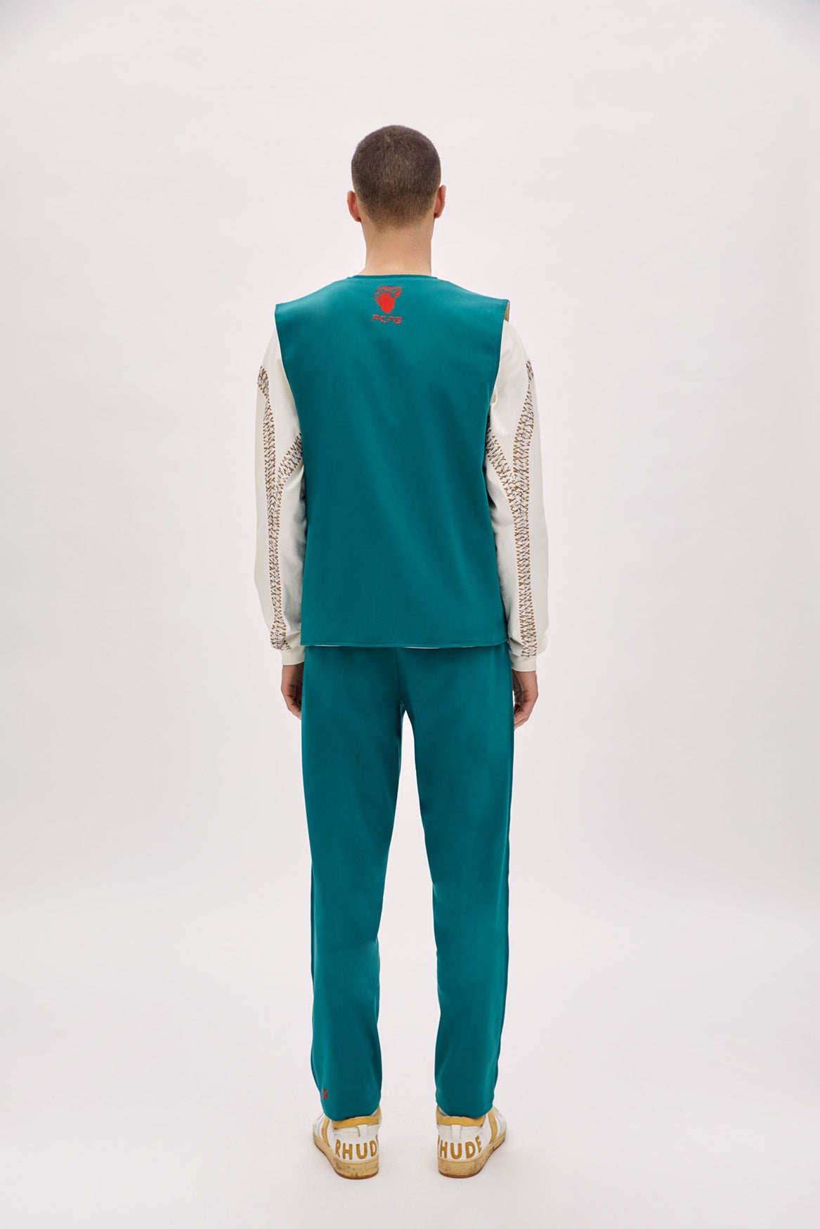 Cotton Woven Track Vest Men