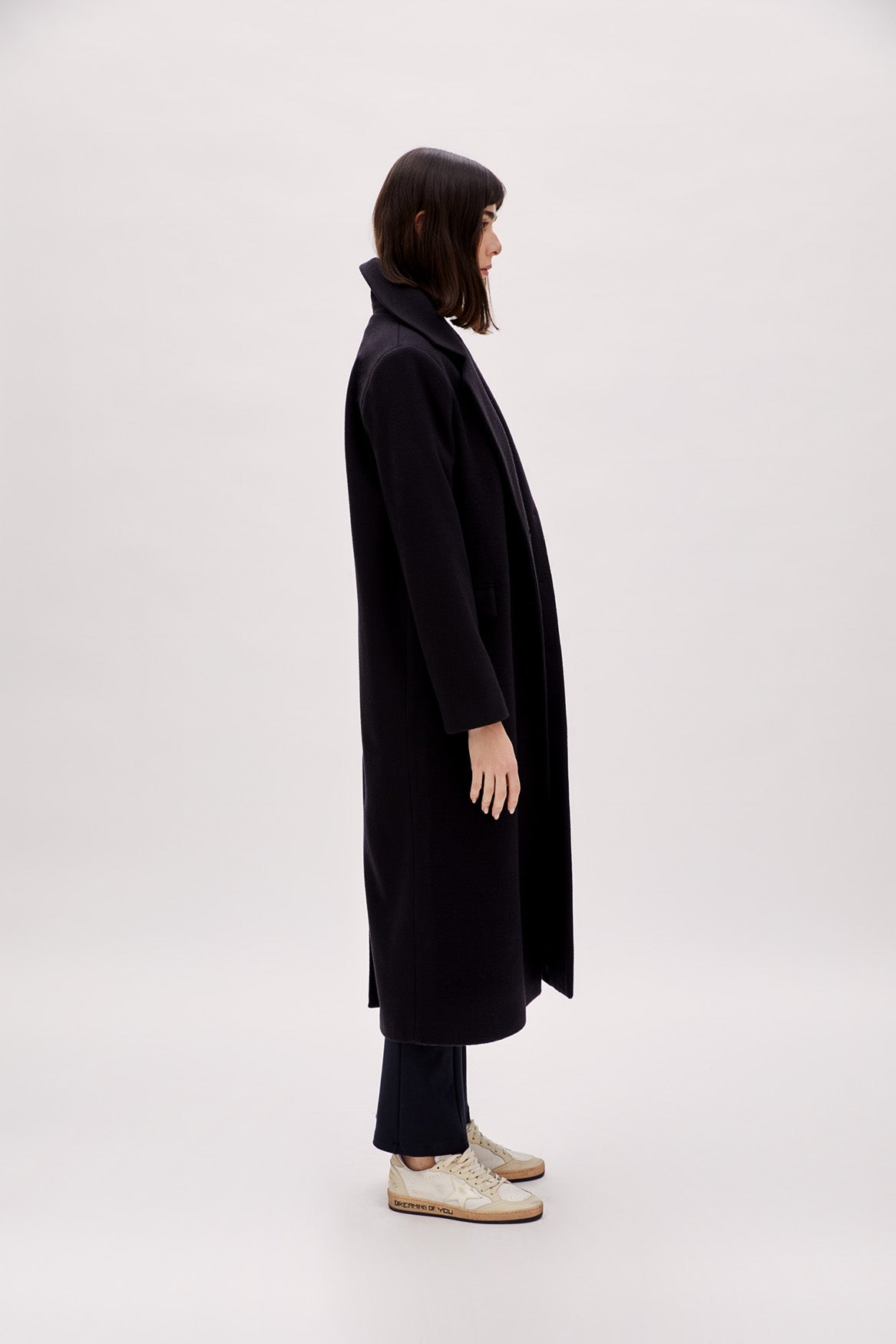 Wool Women Coat - Black