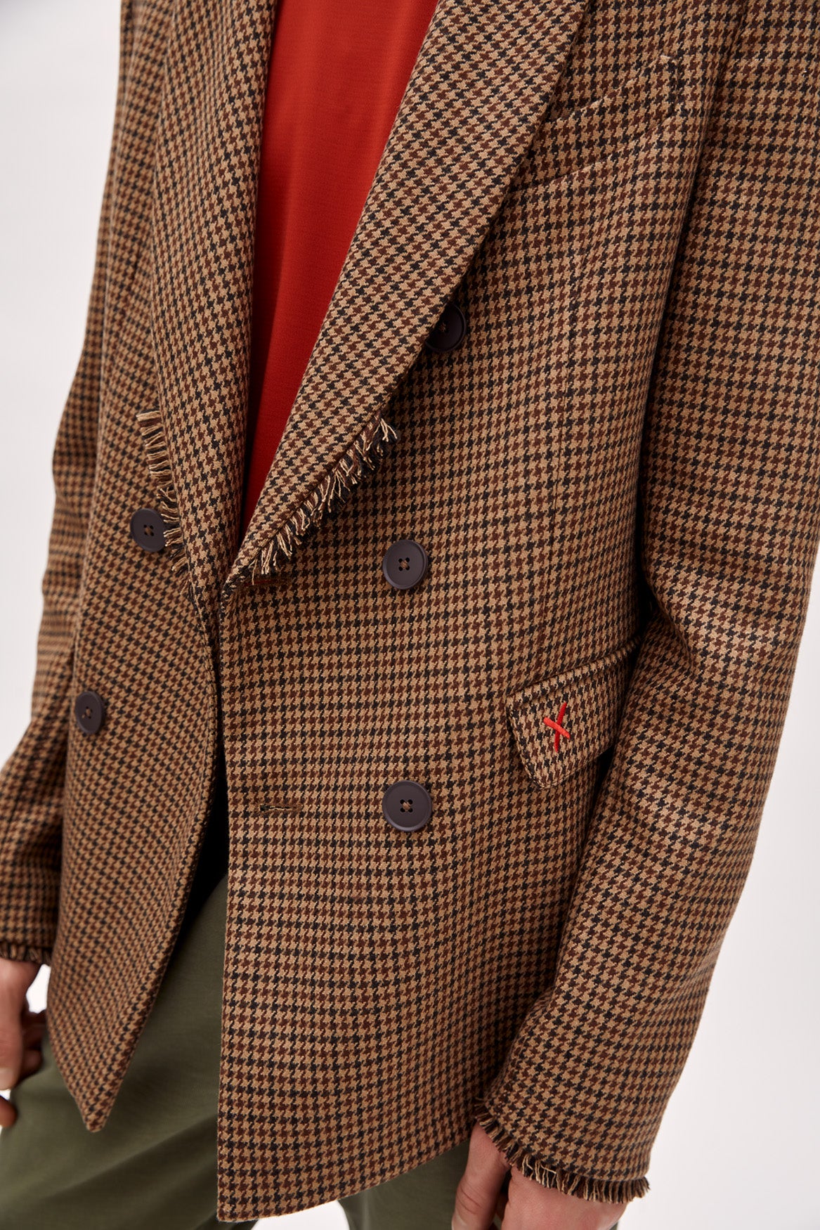 Wool & Cashmere Blend Double Breasted Men Blazer