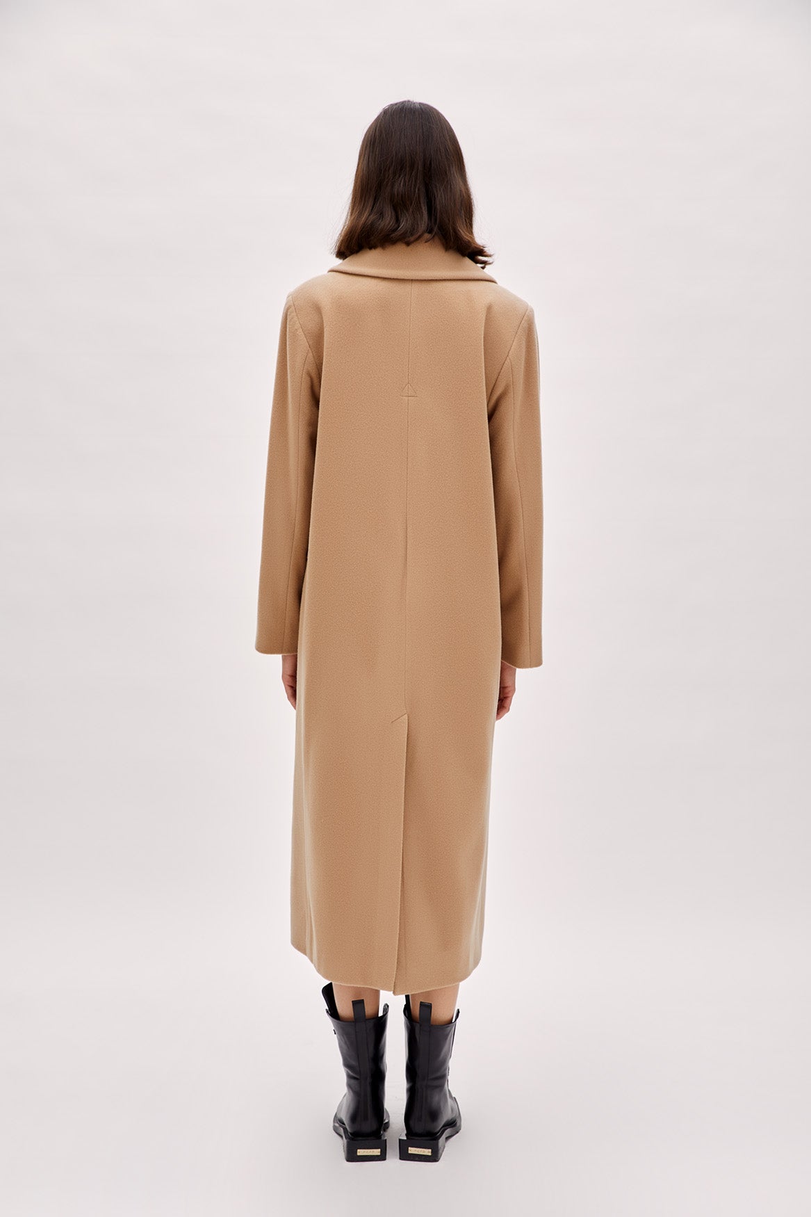 Wool Women Coat - Beige