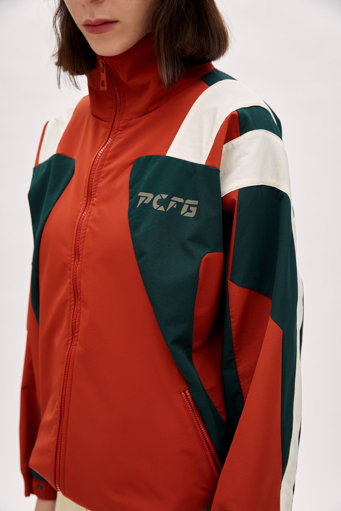 Oversized Boomerang Track Jacket - Women