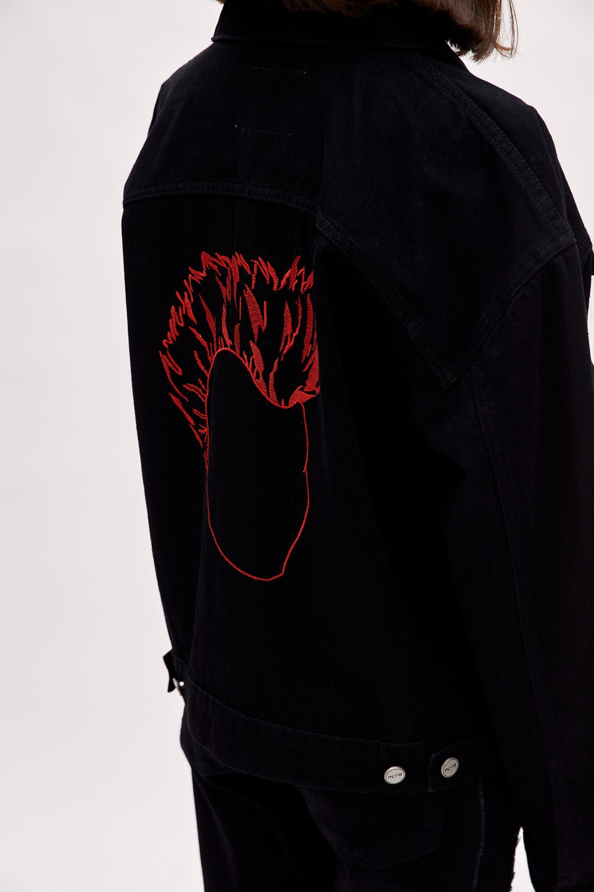 Logo Denim Jacket - Black