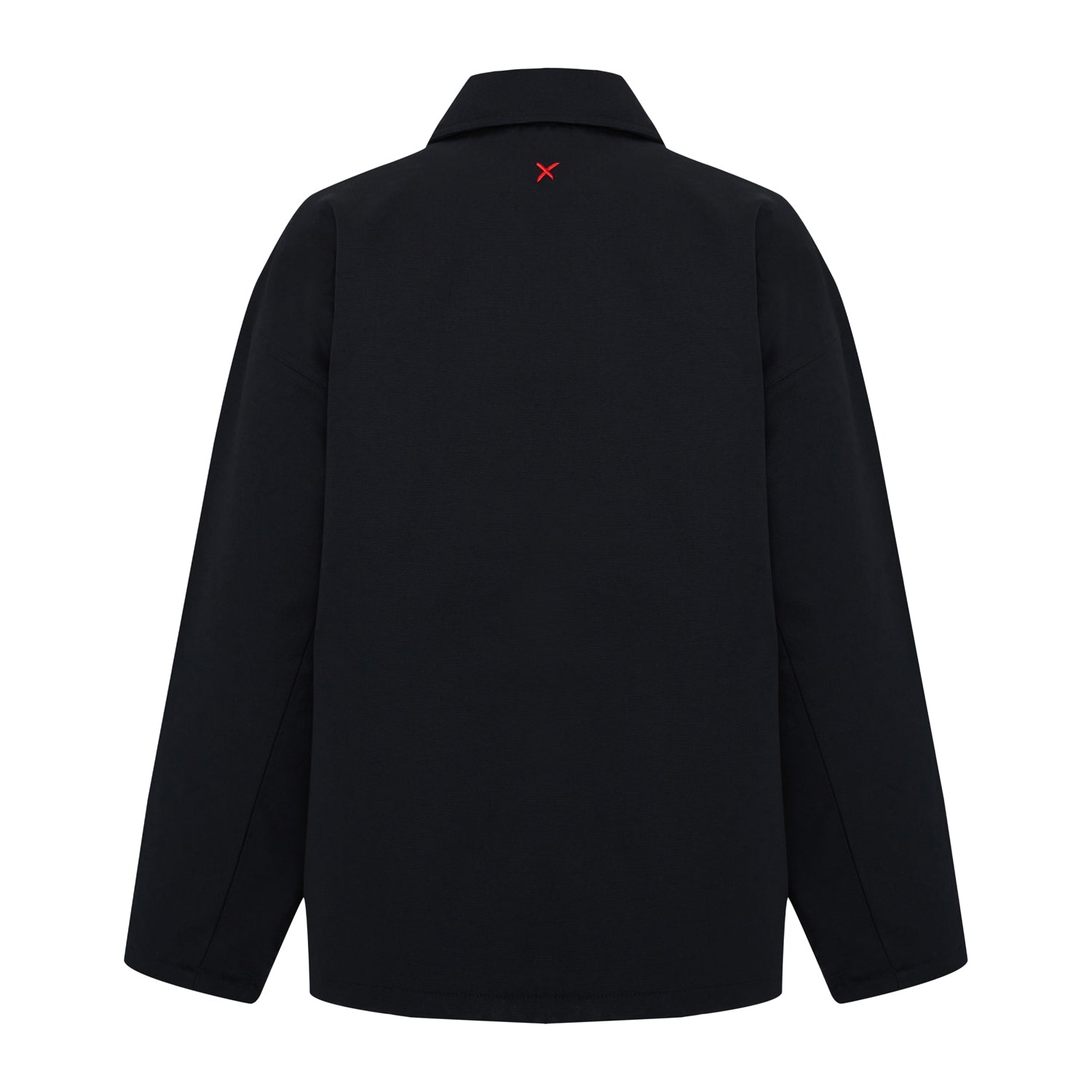 Cotton Men Oversized Puffer Jacket - Black