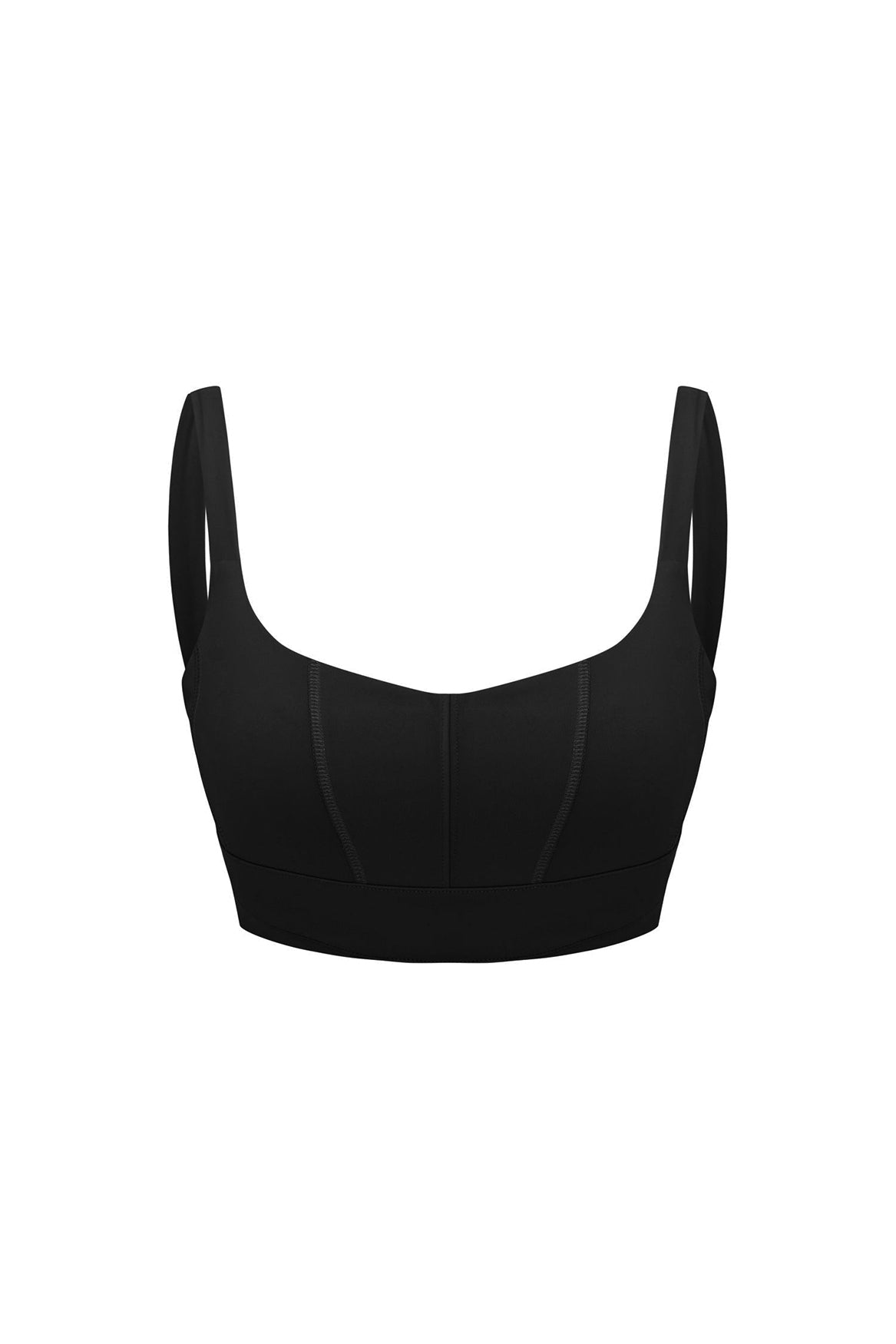 Bra With Stitch Detail - Black