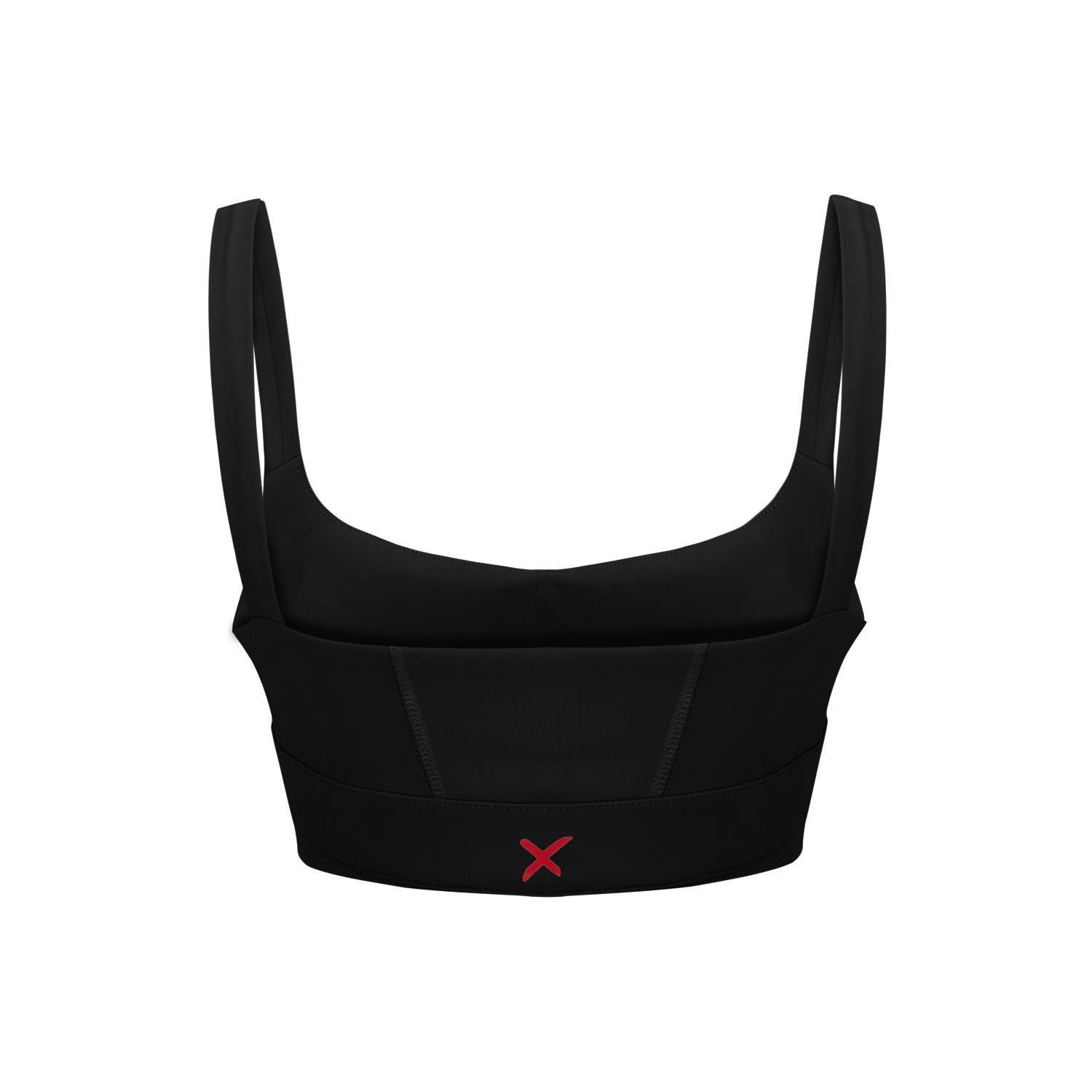 Bra With Stitch Detail - Black