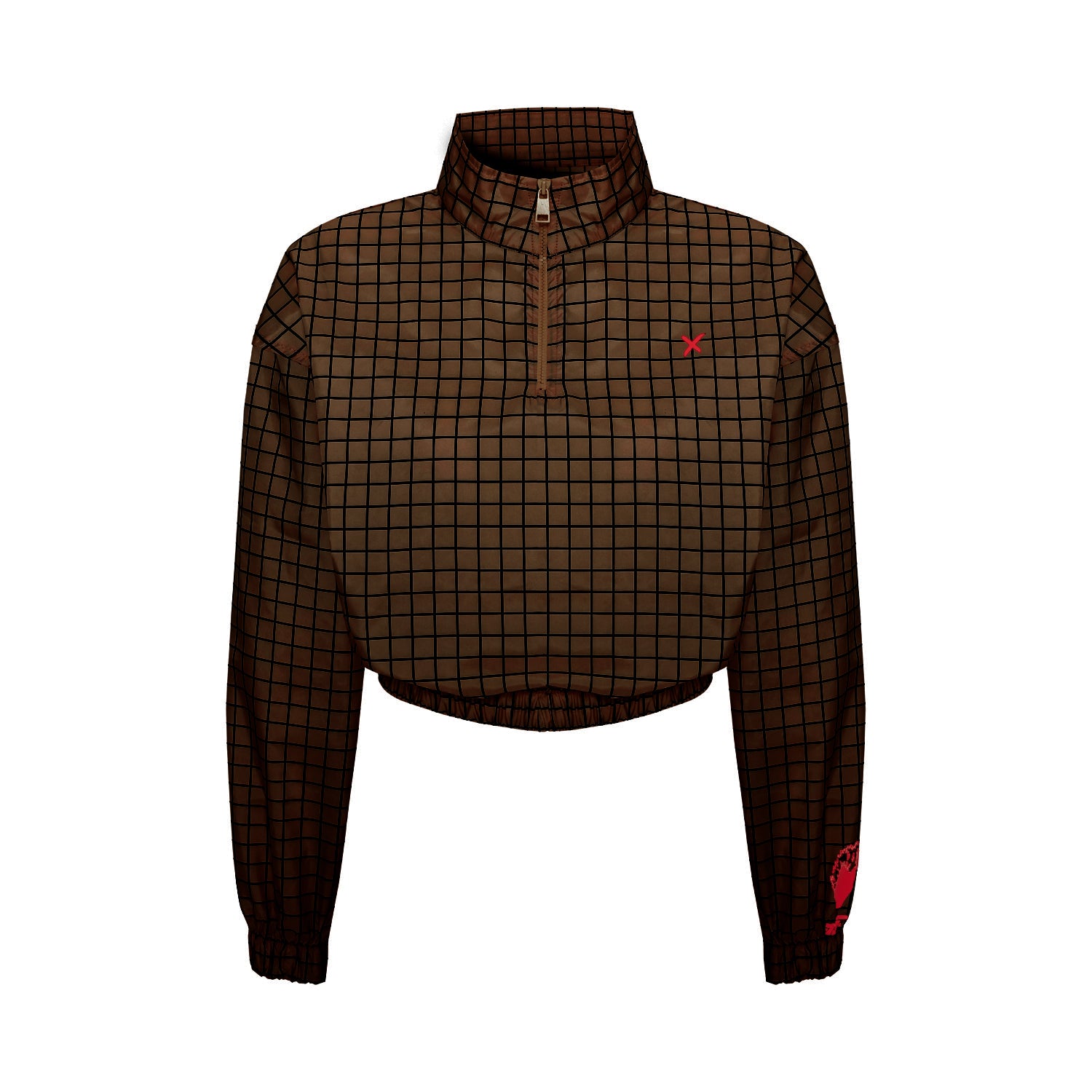 Parachute Crop Sweat - Brown