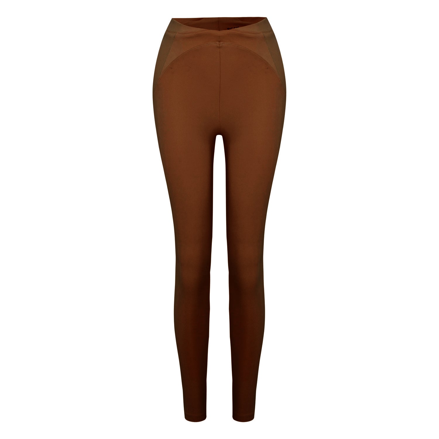 Legging With Stitch Detail - Brown