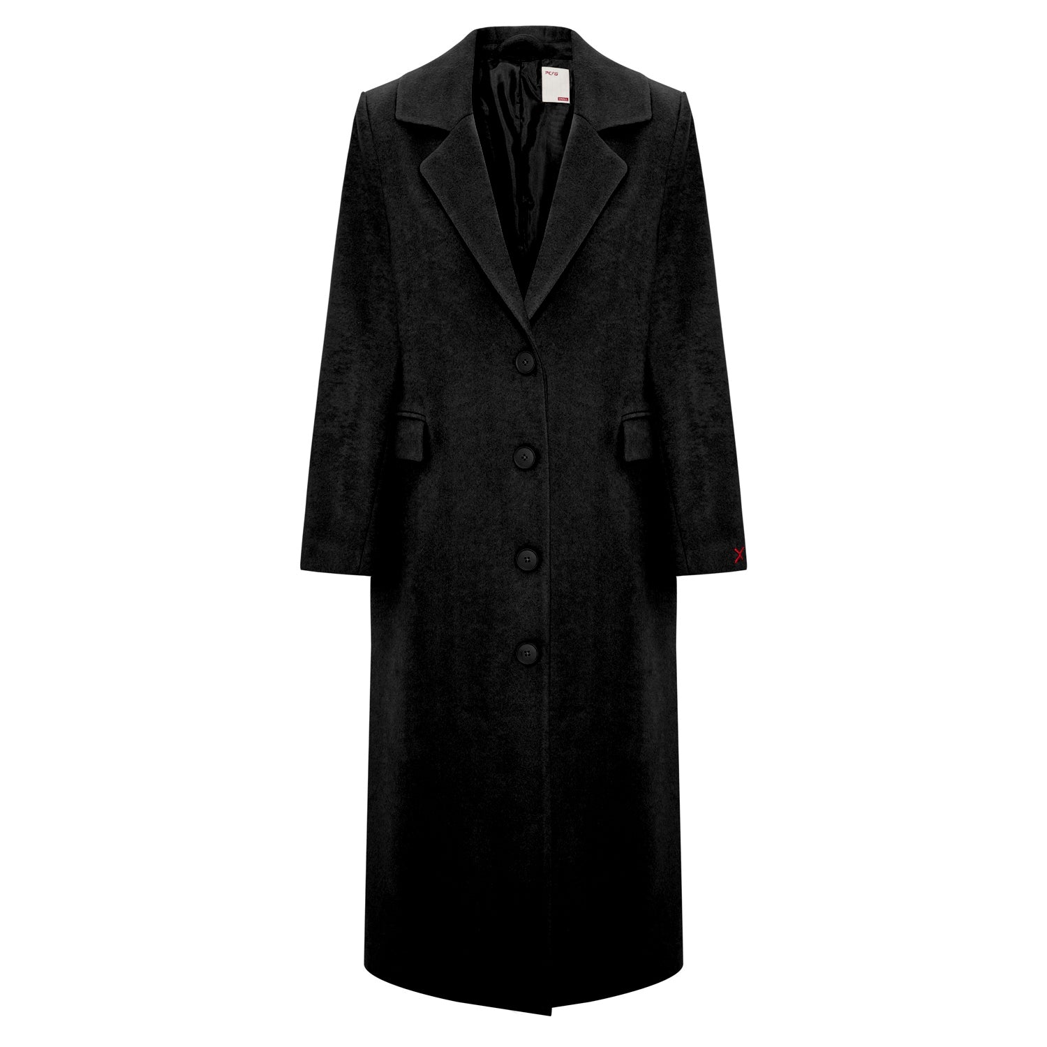 Wool Women Coat - Black