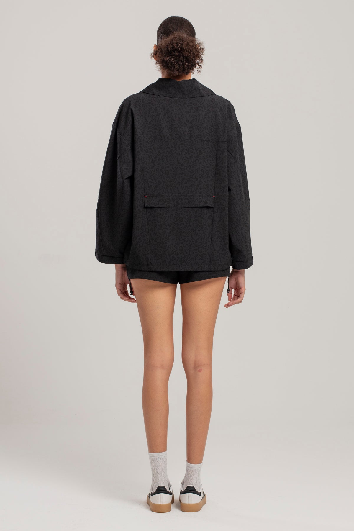 Free Heaven Leopard Track Suit Jacket - Black