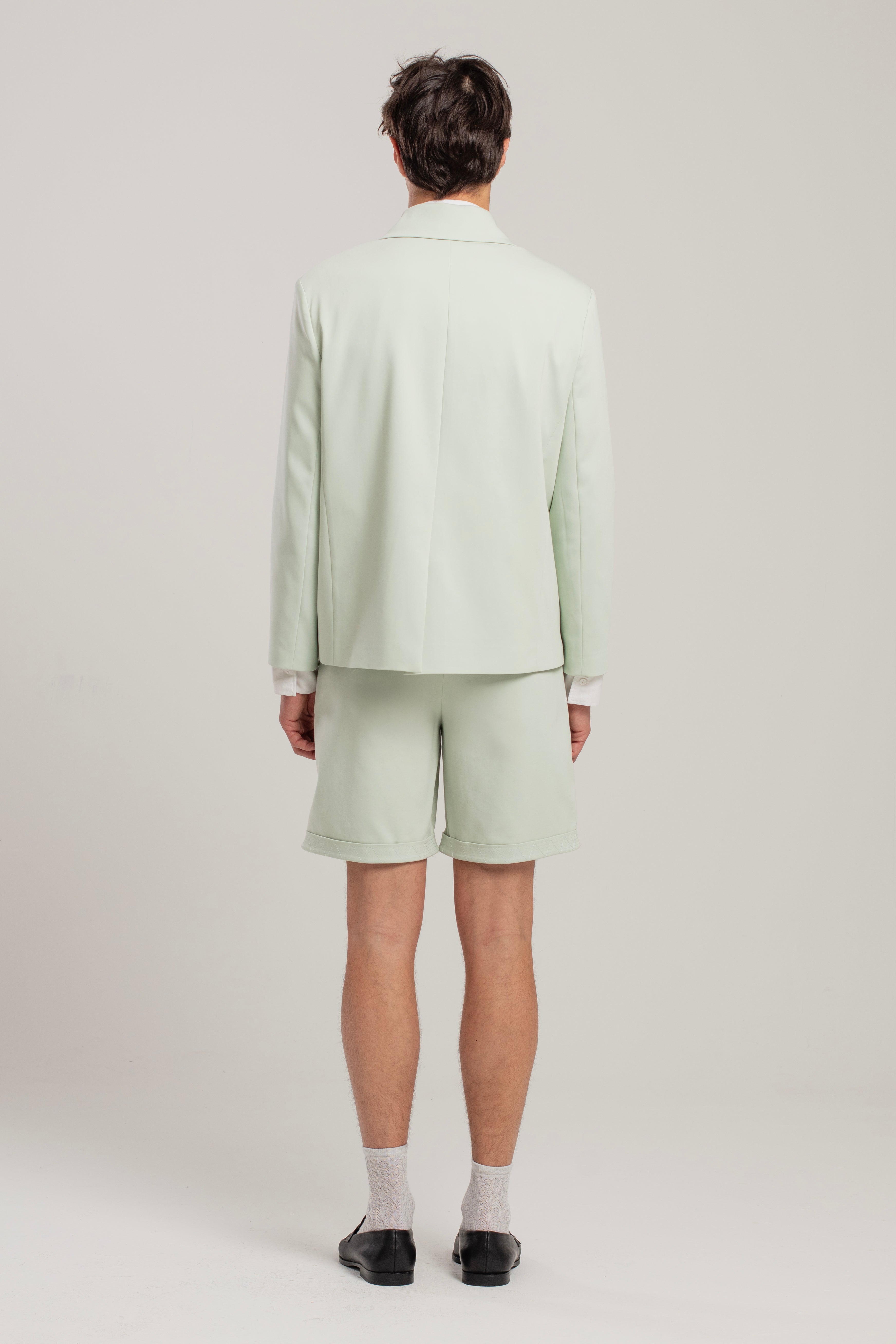 Cotton Free Heaven Casual Two Zipped Shorts - Surf Spray