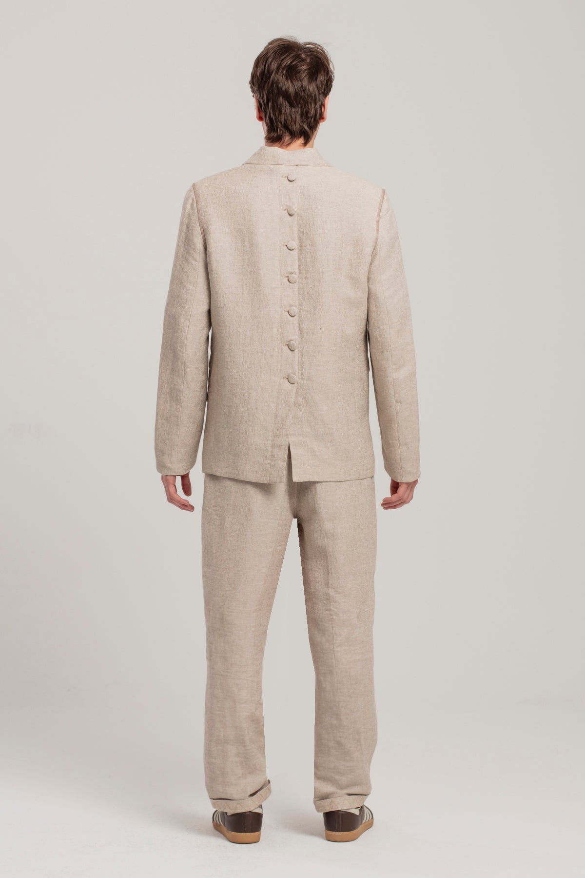 Free Heaven Linen Oversized Blazer - Fog