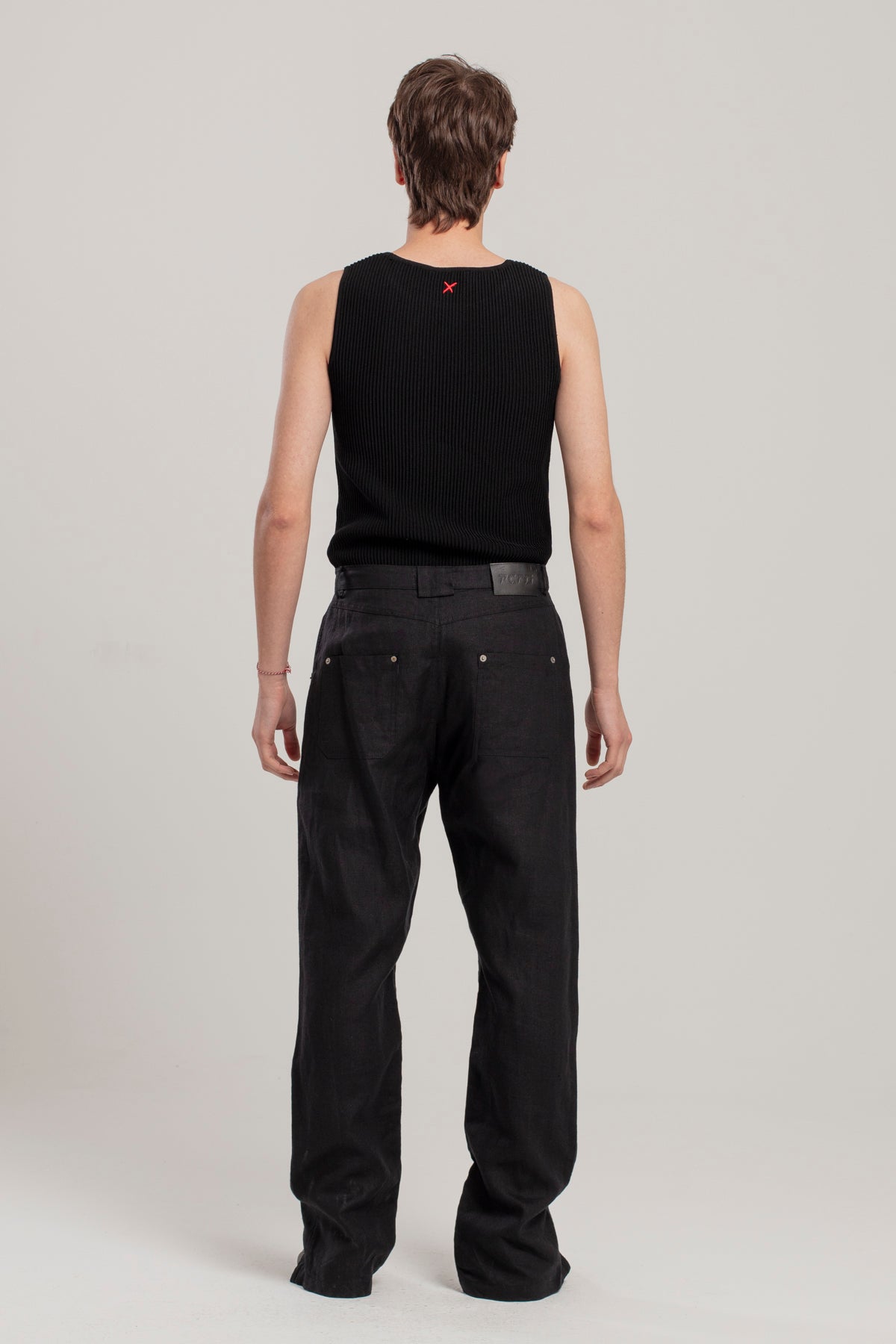 Linen Blend Free Heaven Linen Suit Pant - Jet Black
