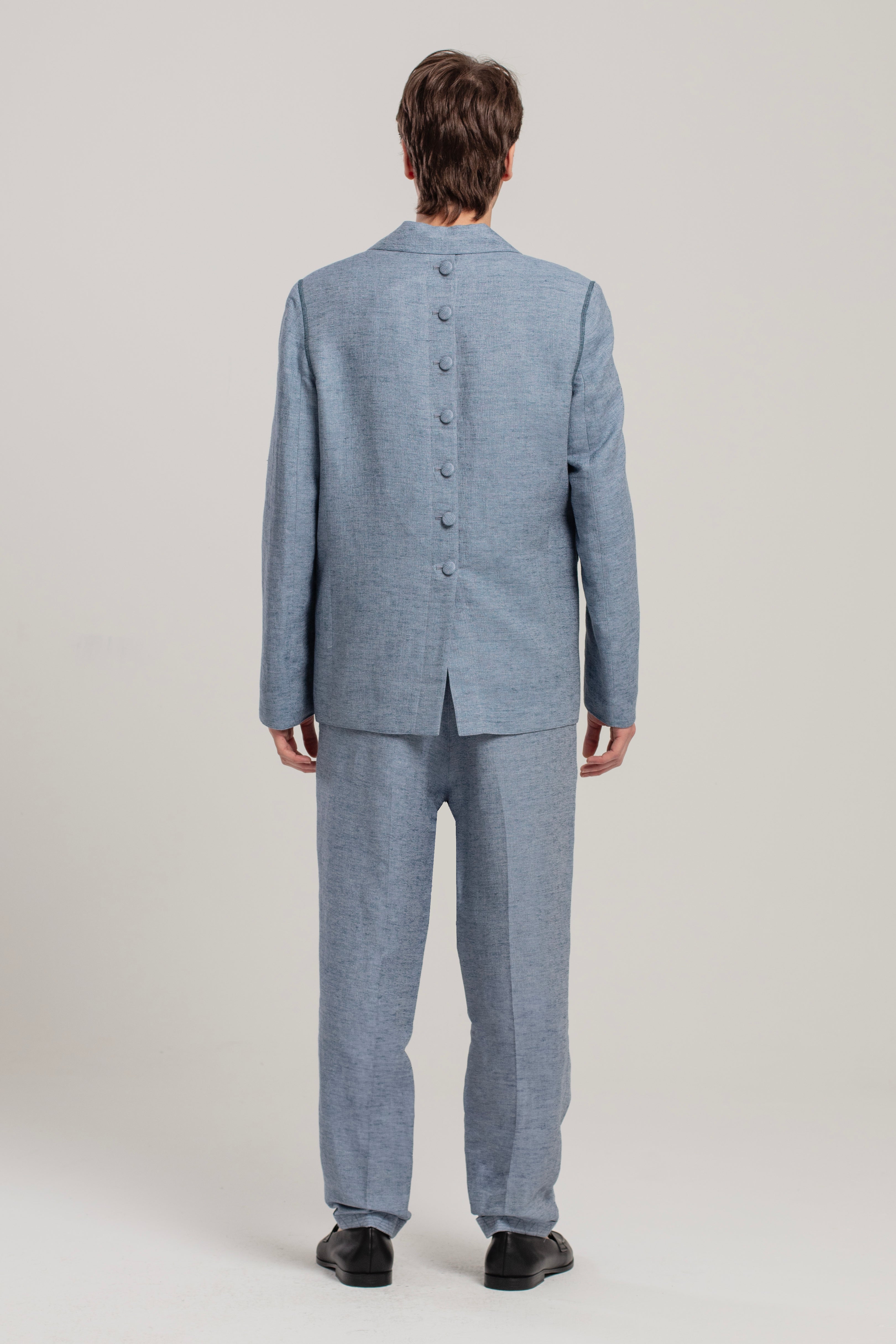 Free Heaven Linen Casual Pant - Coronet Blue