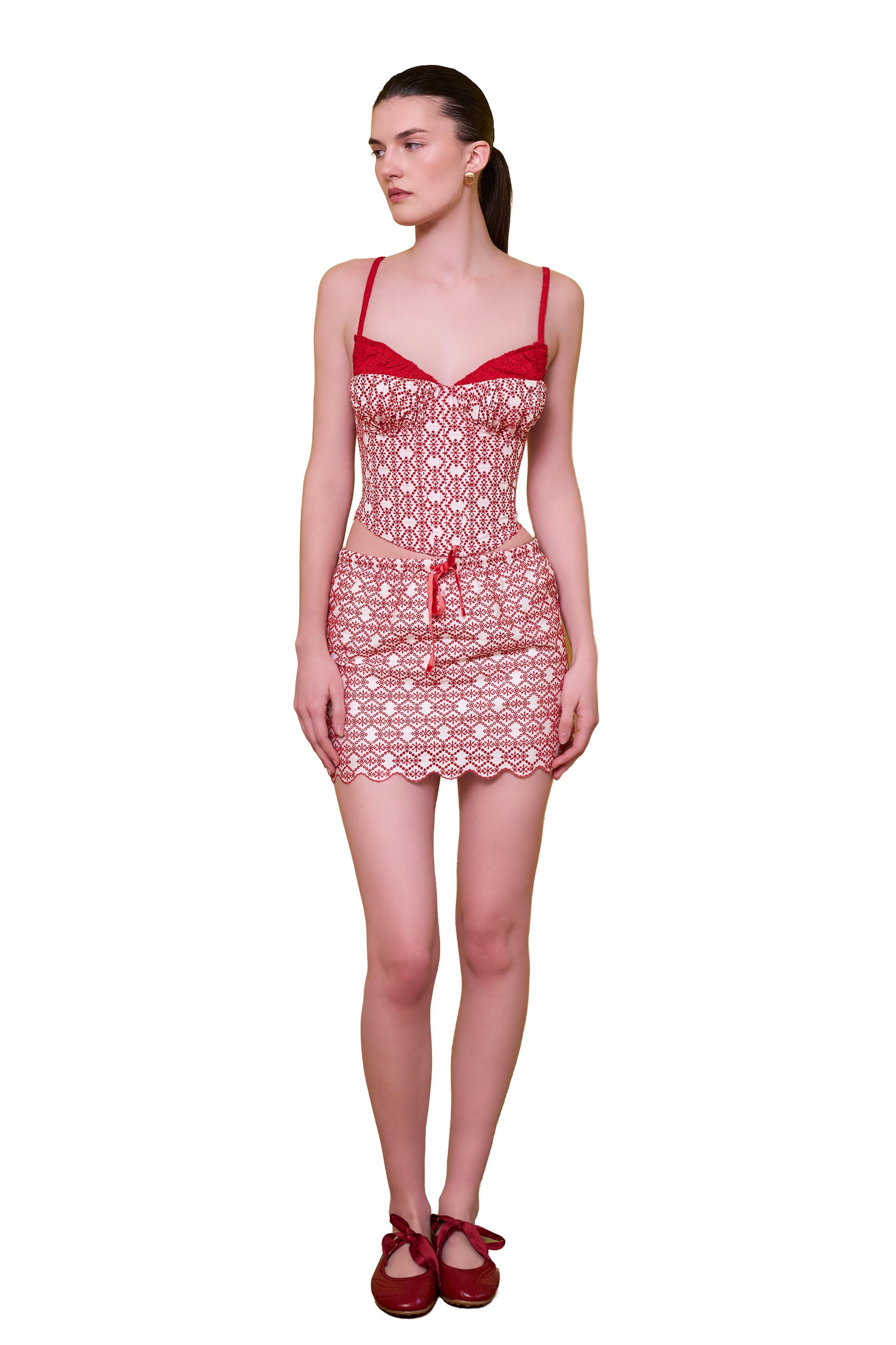 The Broderie Anglaise Edit Embroidered Bodice Corset Top