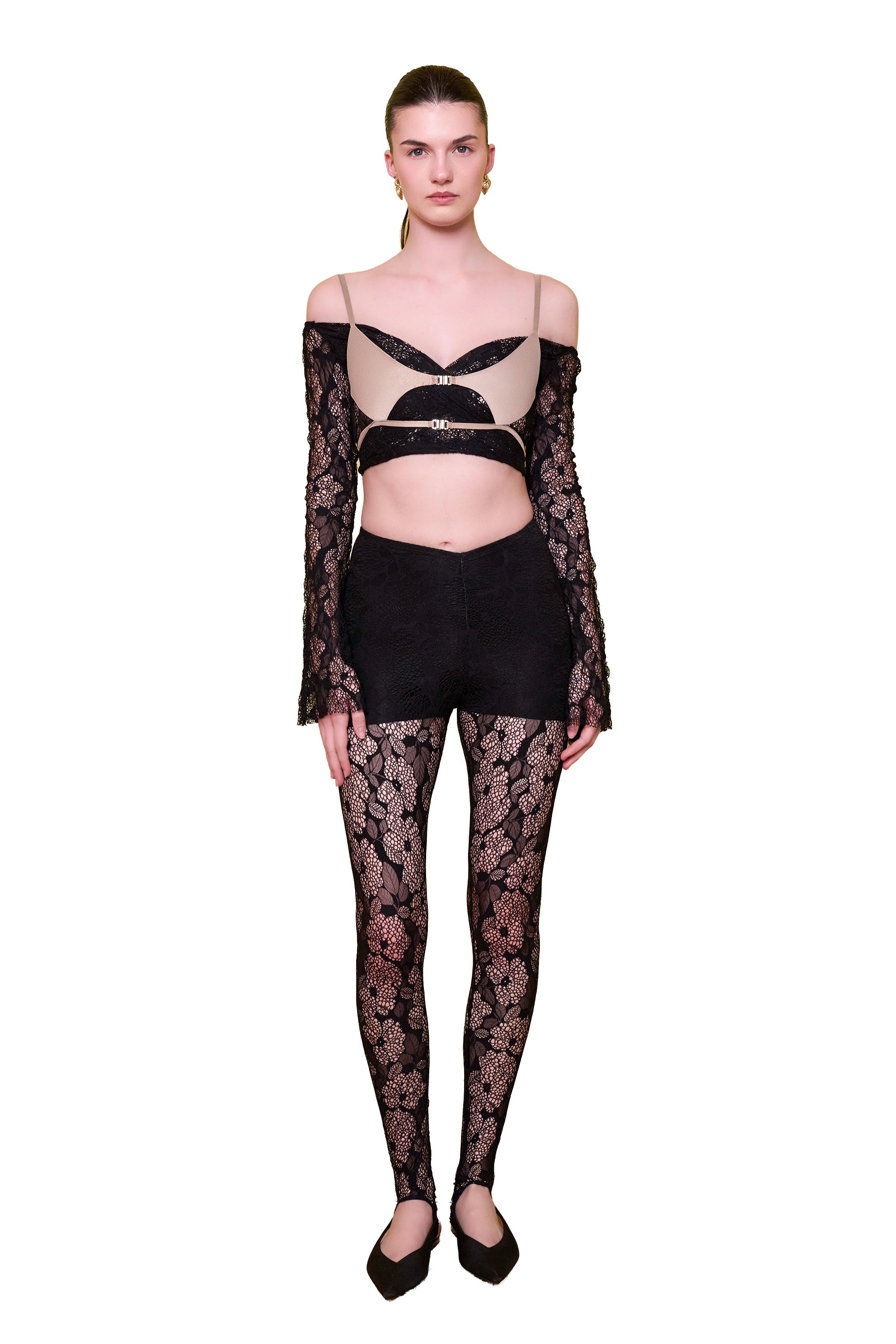 The Party Edit Lace Body with Contrast Bust Panel