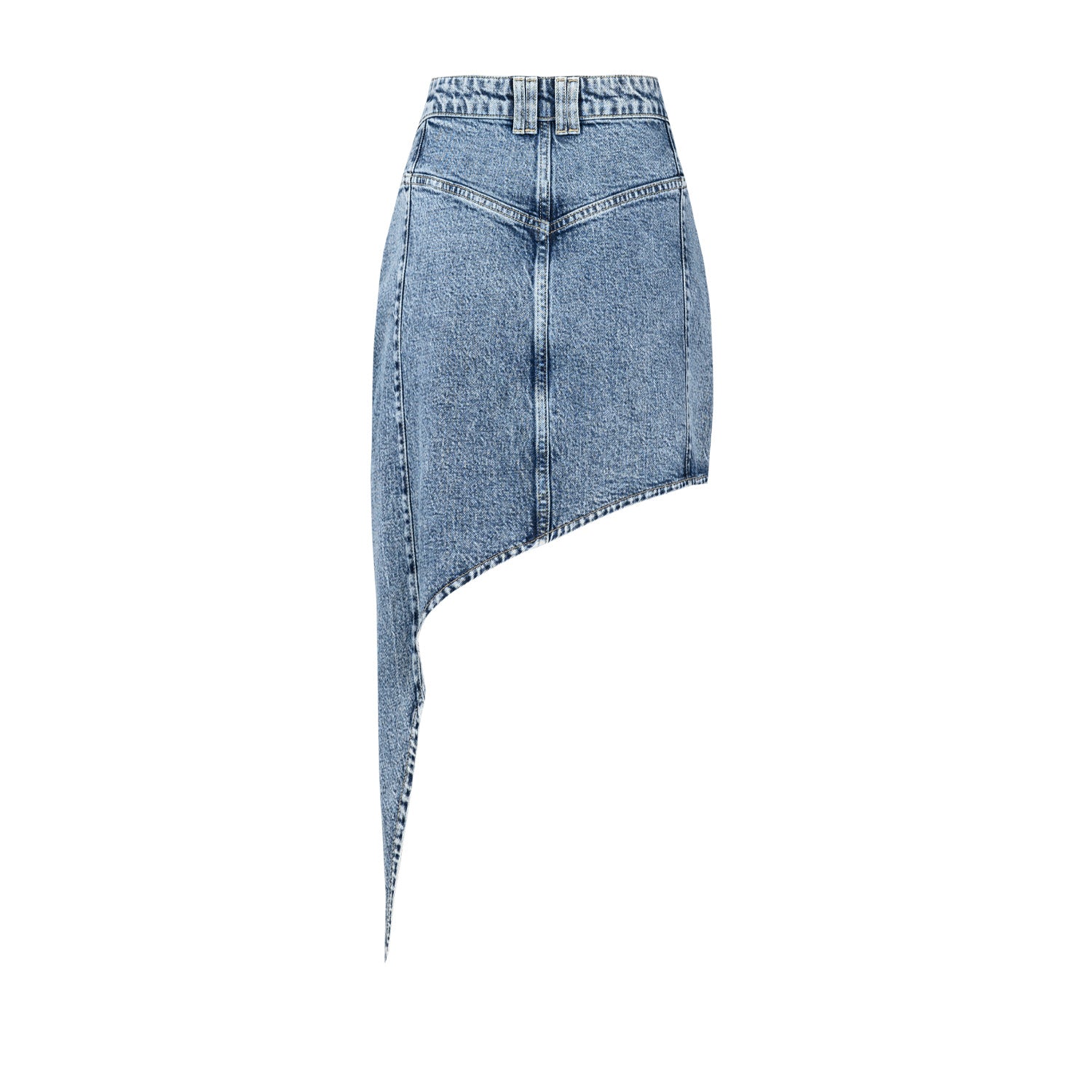 Free Heaven Cut Out Denim Skirt - Blue