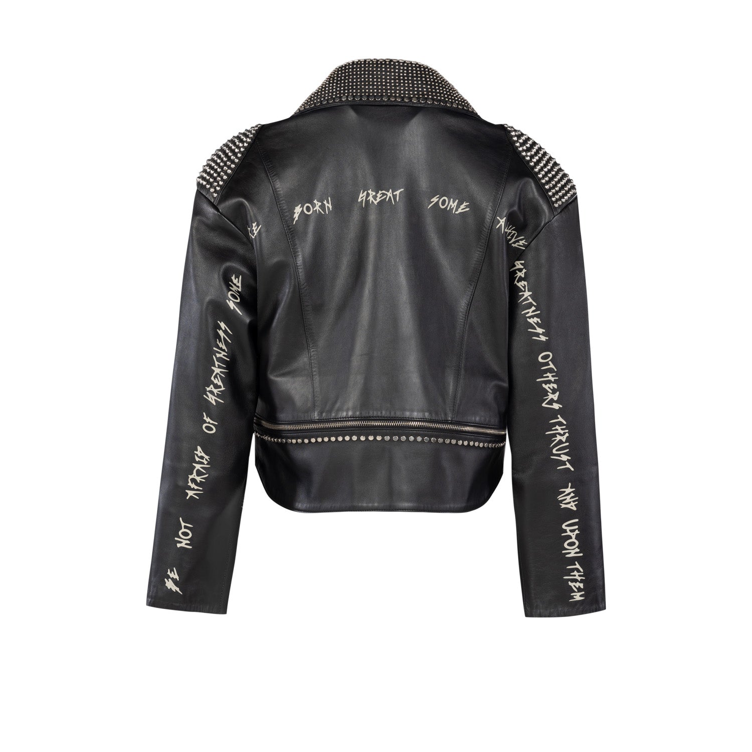 Leather Jacket Stud Rocks Details