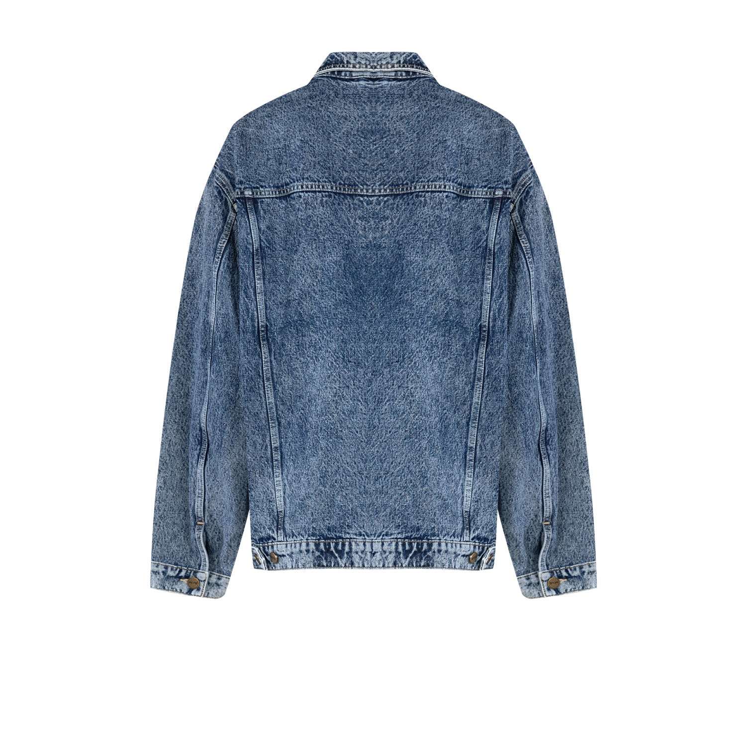 Pure Cotton Free Heaven Denim Jacket With Washed Effect