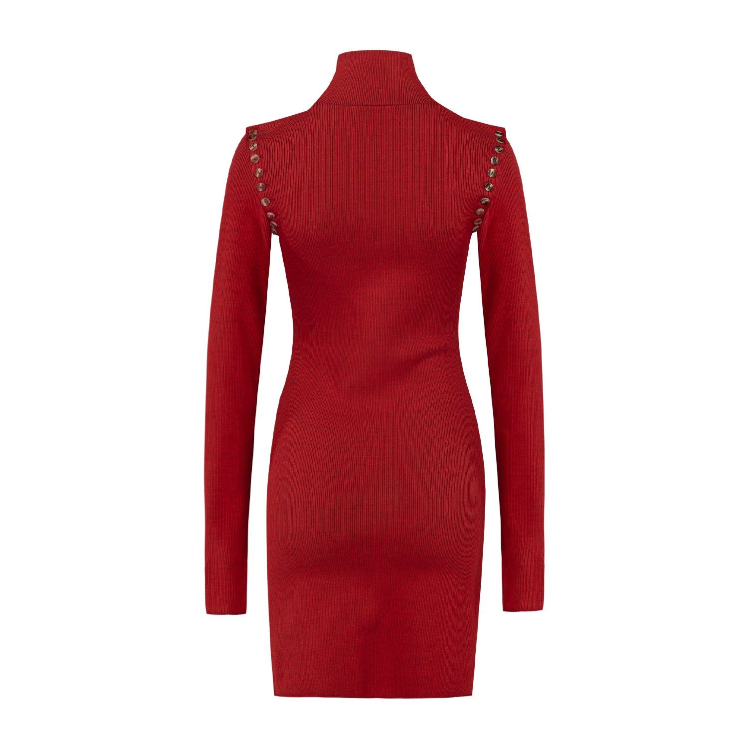 Cotton Your *Itch 2 Tones Rib Long Dress