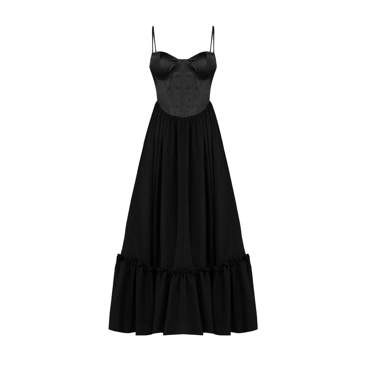 PCFG Women's Your *Itch Swan Dress - Black - Maxi dresses PCFG Women's Your *Itch Swan Dress - Black - Maxi dresses