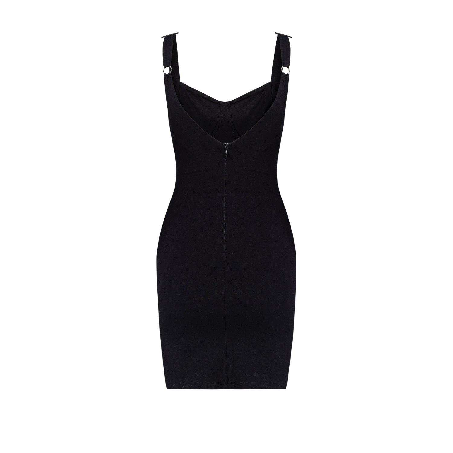 black bodycon dress in store Show It Off Ribbed Bodycon Dress - Black