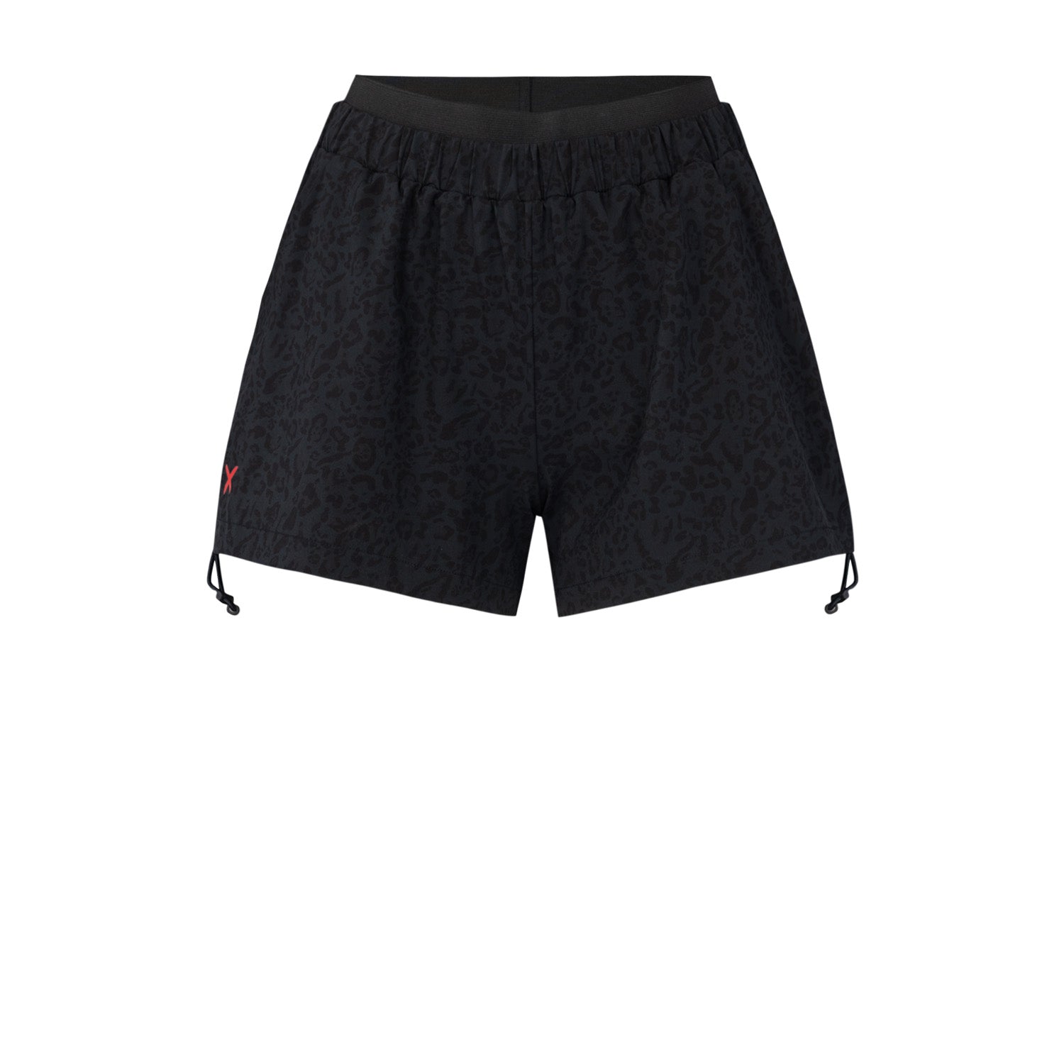 Free Heaven Leopard Track Suit Short - Black