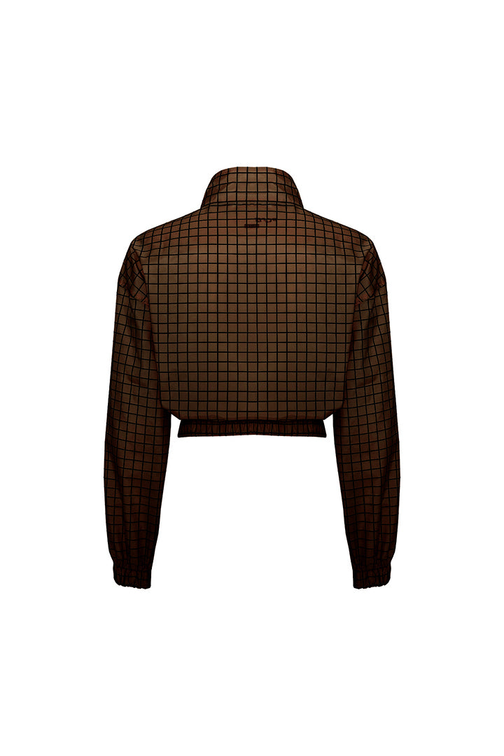 Parachute Crop Sweat - Brown